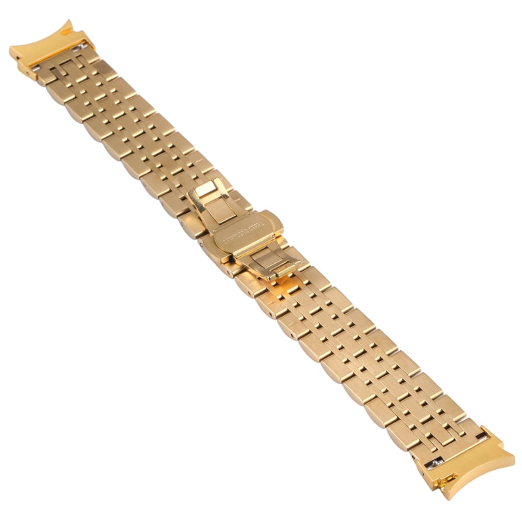 For Samsung Galaxy Watch4 40mm/44mm Seven-bead Stainless Steel Watch Band(Gold) - Watch Bands by Wintory | Online Shopping South Africa | PMC TechLife | Buy Now Pay Later Mobicred