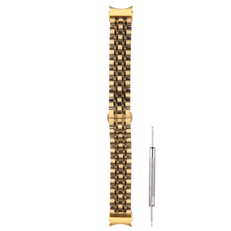 For Samsung Galaxy Watch4 40mm/44mm Seven-bead Stainless Steel Watch Band(Gold) - Watch Bands by Wintory | Online Shopping South Africa | PMC TechLife | Buy Now Pay Later Mobicred