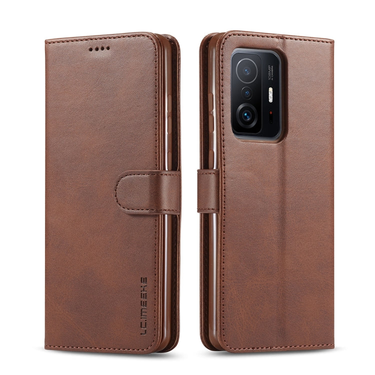 For Xiaomi Mi 11T / 11T Pro LC.IMEEKE Calf Texture Horizontal Flip Phone Leather Case with Holder & Card Slots & Wallet(Brown) - Xiaomi Cases by LC.IMEEKE | Online Shopping South Africa | PMC TechLife | Buy Now Pay Later Mobicred