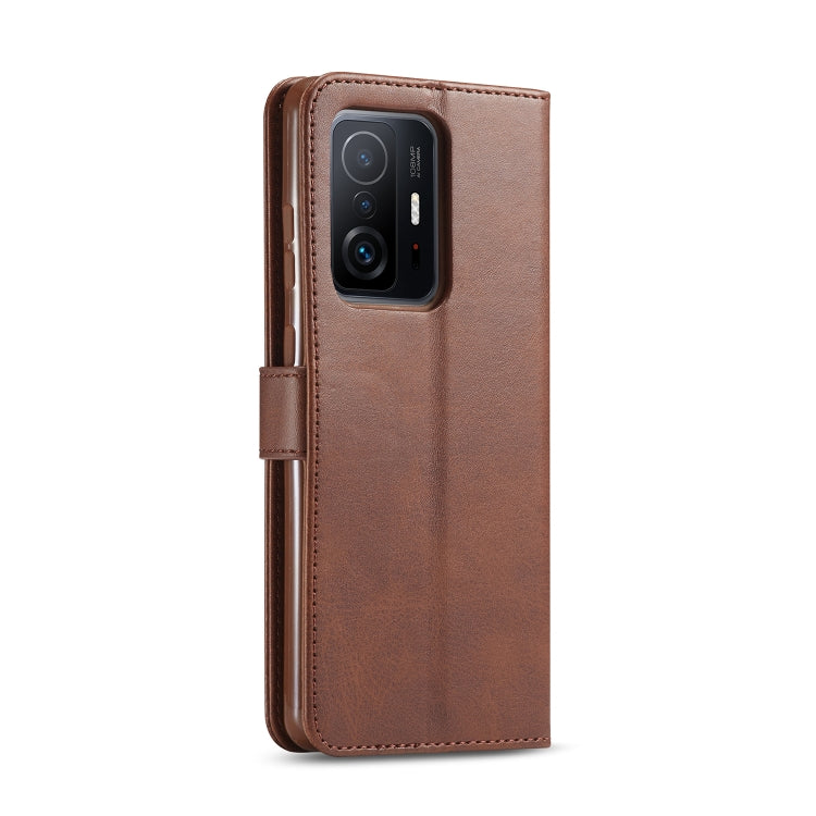 For Xiaomi Mi 11T / 11T Pro LC.IMEEKE Calf Texture Horizontal Flip Phone Leather Case with Holder & Card Slots & Wallet(Brown) - Xiaomi Cases by LC.IMEEKE | Online Shopping South Africa | PMC TechLife | Buy Now Pay Later Mobicred