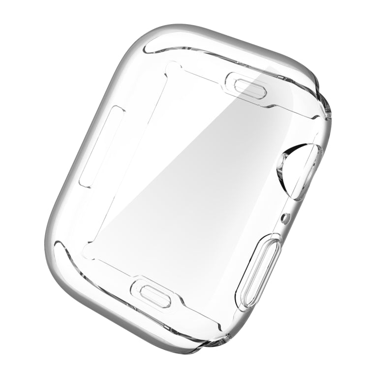 Shockproof TPU All-inclusive Electroplate Protective Case For Apple Watch Series 8 / 7 41mm(Transparent) - Watch Cases by PMC TechLife | Online Shopping South Africa | PMC TechLife | Buy Now Pay Later Mobicred