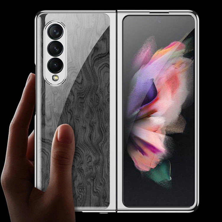 For Samsung Galaxy Z Fold3 5G GKK Electroplating Painted Tempered Glass Phone Case(Lion) - Galaxy Phone Cases by GKK | Online Shopping South Africa | PMC TechLife | Buy Now Pay Later Mobicred
