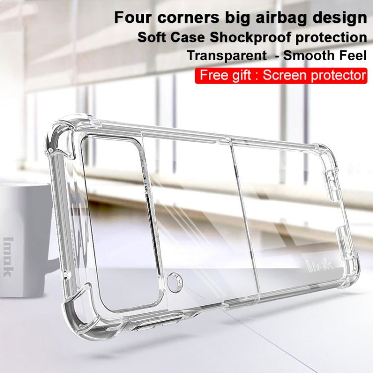 For Samsung Galaxy Z Flip3 5G IMAK All-inclusive Shockproof Airbag TPU Case with Screen Protector(Transparent) - free shipping - PMC TechLife - Order now!
