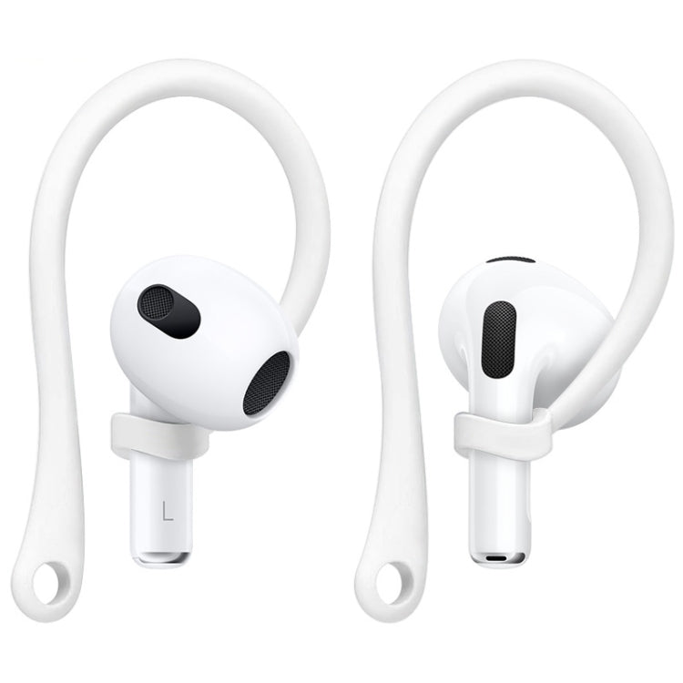 1 Pair imak Wireless Earphones Silicone Anti-lost Lanyard Ear Hook For AirPods 3(White) - Anti-lost & Holder by imak | Online Shopping South Africa | PMC TechLife