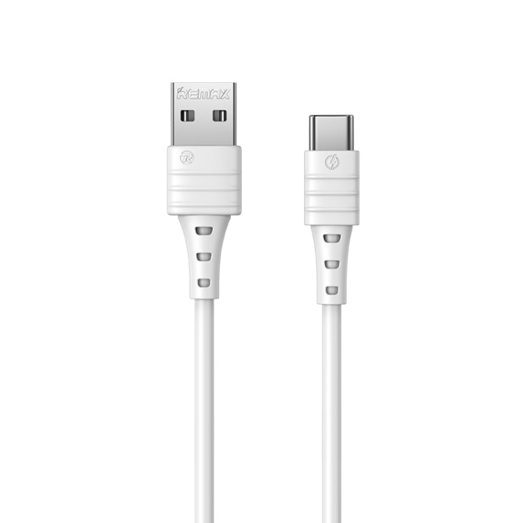 REMAX RC-179a 2.4A Type-C / USB-C High Elastic TPE Fast Charging Data Cable, Length: 1m(White) - USB-C & Type-C Cable by REMAX | Online Shopping South Africa | PMC TechLife | Buy Now Pay Later Mobicred