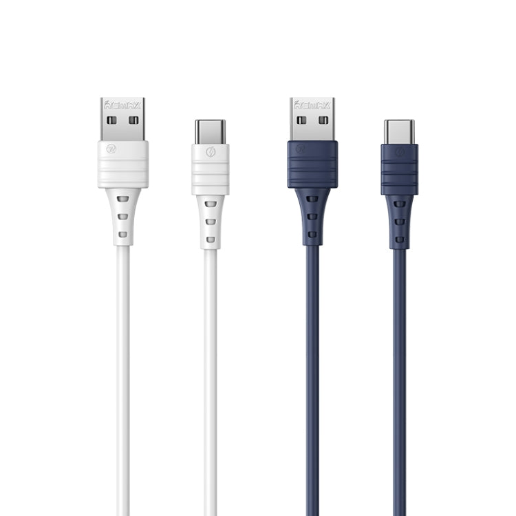 REMAX RC-179a 2.4A Type-C / USB-C High Elastic TPE Fast Charging Data Cable, Length: 1m(White) - USB-C & Type-C Cable by REMAX | Online Shopping South Africa | PMC TechLife | Buy Now Pay Later Mobicred