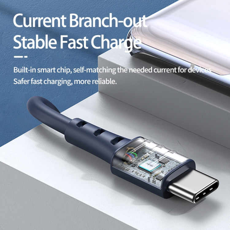 REMAX RC-179a 2.4A Type-C / USB-C High Elastic TPE Fast Charging Data Cable, Length: 1m(White) - USB-C & Type-C Cable by REMAX | Online Shopping South Africa | PMC TechLife | Buy Now Pay Later Mobicred