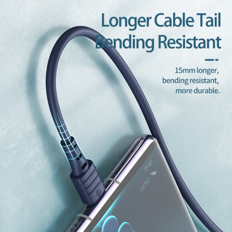 REMAX RC-179m  2.4A Micro USB High Elastic TPE Fast Charging Data Cable, Length: 1m(Blue) - Micro USB Cable by REMAX | Online Shopping South Africa | PMC TechLife | Buy Now Pay Later Mobicred