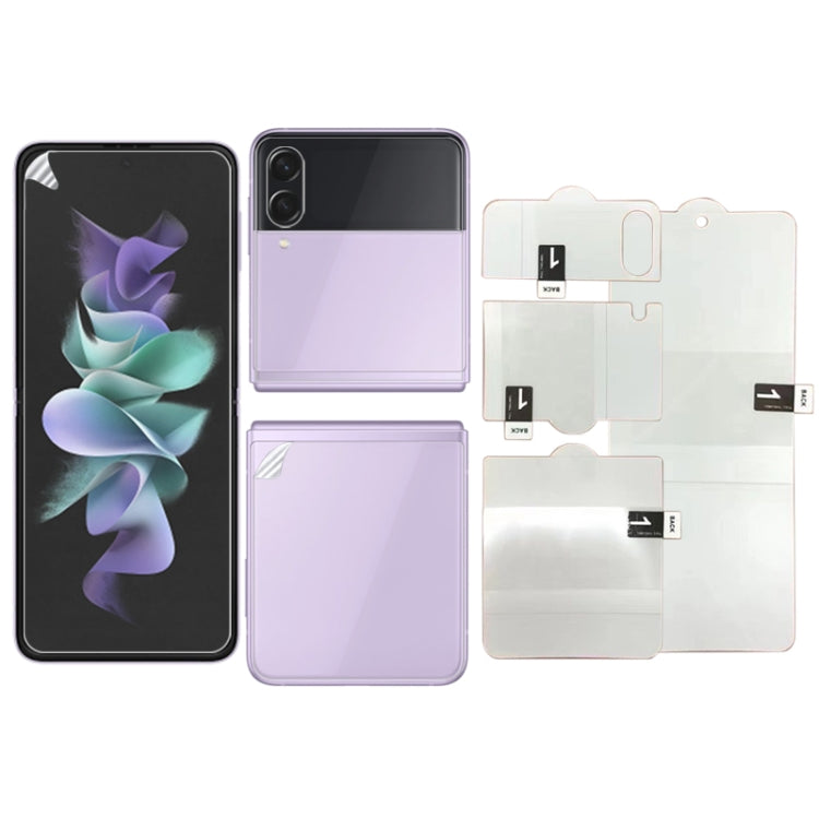 Full Screen Protector Explosion-proof Hydrogel Film For Samsung Galaxy Z Flip3 5G(Internal+External+Back Screen) - free shipping - PMC TechLife - Order now!