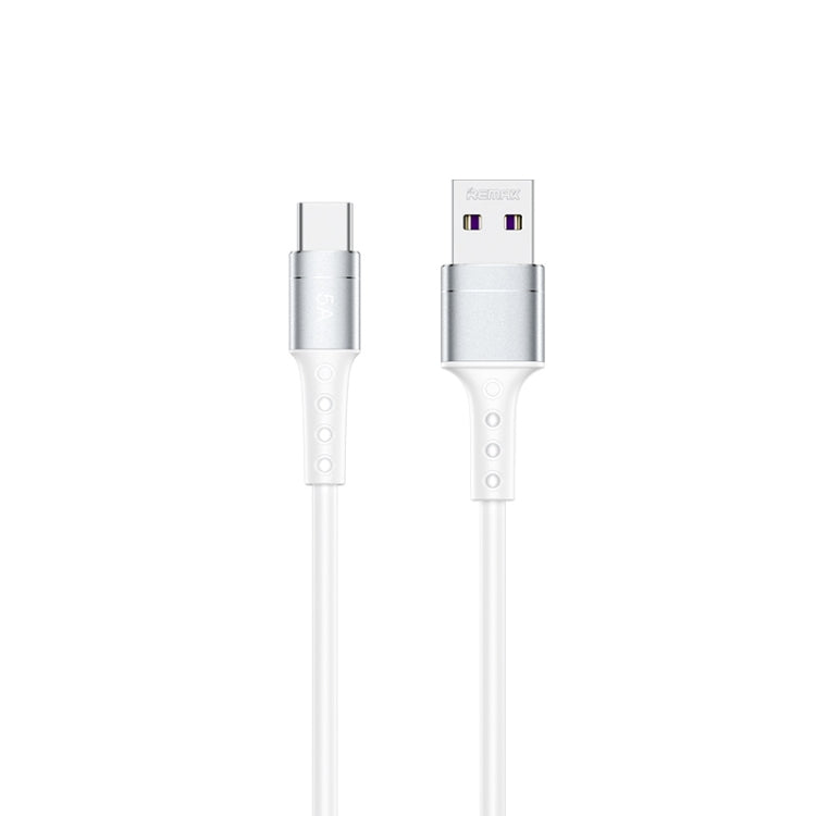 REMAX RC-198a Chaining II Series 5A USB to USB-C / Type-C Fast Charging Data Cable, Cable Length: 1m(White) - USB-C & Type-C Cable by REMAX | Online Shopping South Africa | PMC TechLife | Buy Now Pay Later Mobicred