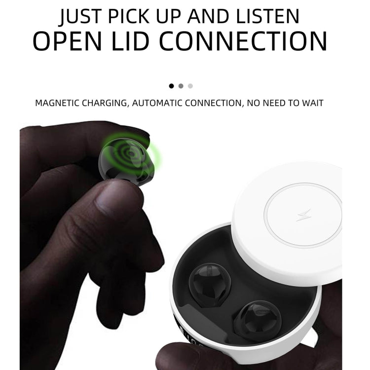 X6WS Mini Noise Reduction Digital Display TWS Wireless Bluetooth Earphone(Black) - TWS Earphone by PMC TechLife | Online Shopping South Africa | PMC TechLife