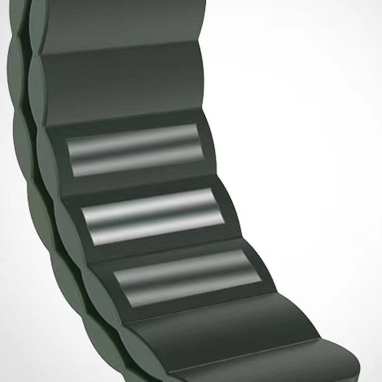 Mutural Liquid Silicone Magnetic Strap Watch Band For Apple Watch Ultra 49mm&Watch Ultra 2 49mm / Series 9&8&7 45mm / SE 3&SE 2&6&SE&5&4 44mm / 3&2&1 42mm(Green) - free shipping - PMC TechLife - Order now!