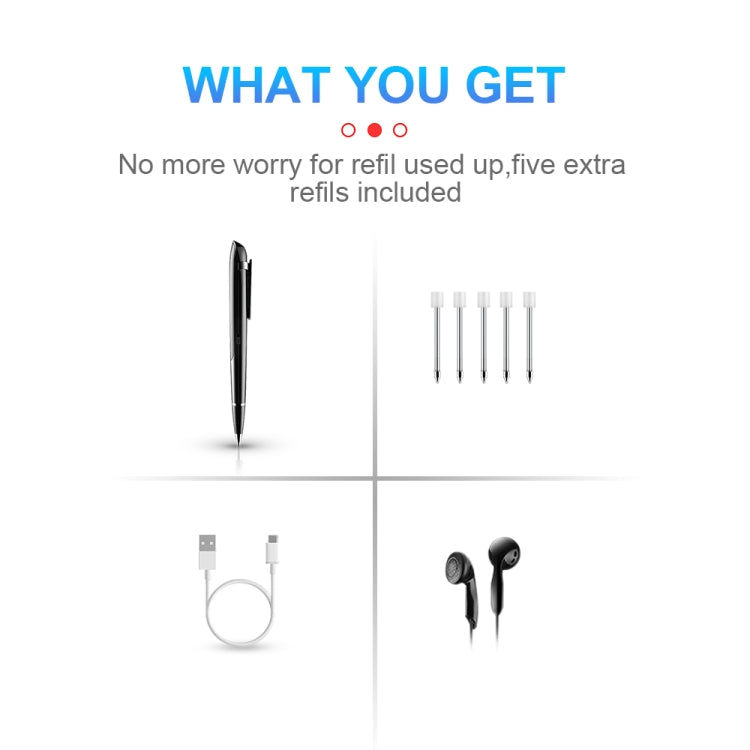 Q9 AI Intelligent High-definition Noise Reduction Conference Recording Pen Voice Control Recorder, Capacity:4GB(Black) - free shipping - PMC TechLife - Order now!