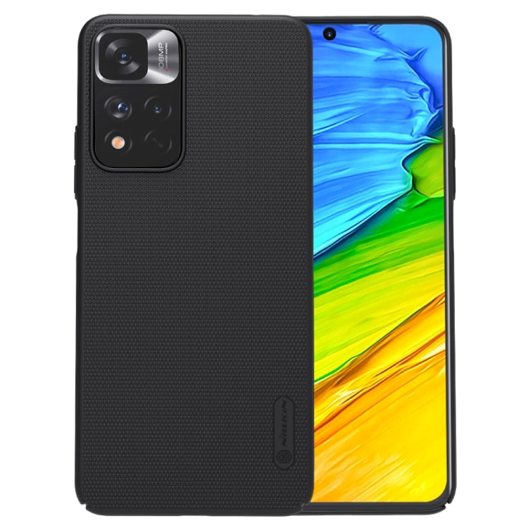 For Xiaomi Redmi Note 11 Pro Glogal / 11 Pro Glogal 5G / 11 Pro+ 5G India / 11E Pro 5G NILLKIN Frosted Concave-convex Texture PC Case (Black) - Redmi Note 11 Pro Case by NILLKIN | Online Shopping South Africa | PMC TechLife