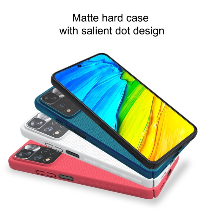 For Xiaomi Redmi Note 11 Pro Glogal / 11 Pro Glogal 5G / 11 Pro+ 5G India / 11E Pro 5G NILLKIN Frosted Concave-convex Texture PC Case (Black) - Redmi Note 11 Pro Case by NILLKIN | Online Shopping South Africa | PMC TechLife
