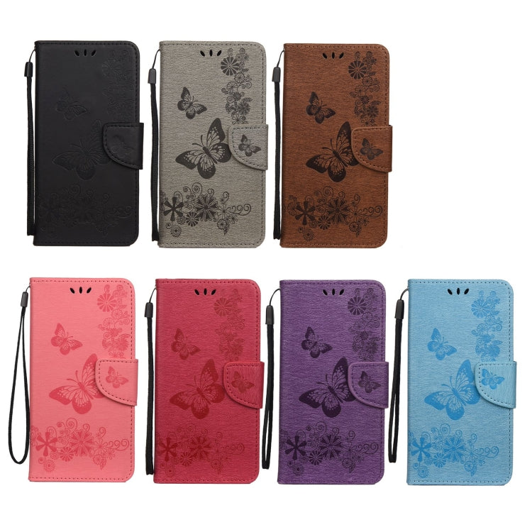 For Samsung Galaxy A33 5G Butterfly Embossed Horizontal Flip Leather Phone Case with Card Slot & Holder(Blue) - Galaxy Phone Cases by PMC TechLife | Online Shopping South Africa | PMC TechLife | Buy Now Pay Later Mobicred