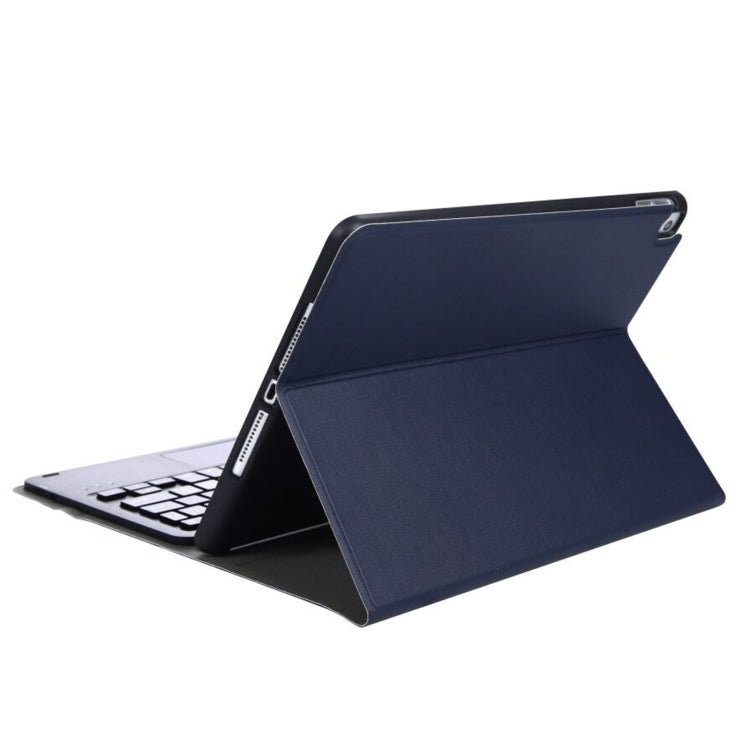A11B-A Lambskin Texture Square Keycap Bluetooth Keyboard Leather Case with Touch Control For iPad Air 5 / 4 2020 10.9 / Pro 11 inch 2021 & 2020 & 2018(Blue) - Universal by PMC TechLife | Online Shopping South Africa | PMC TechLife | Buy Now Pay Later Mobicred