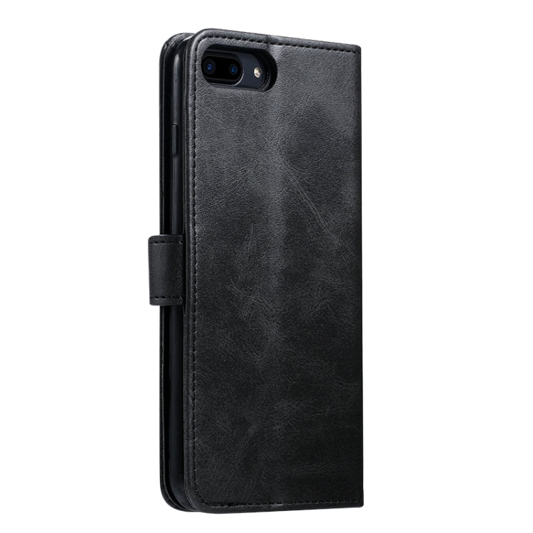 For iPhone 8 Plus / 7 Plus GUSSIM Magnetic Horizontal Flip Leather Case with Holder & Card Slots & & Wallet(Black) - More iPhone Cases by GUSSIM | Online Shopping South Africa | PMC TechLife | Buy Now Pay Later Mobicred