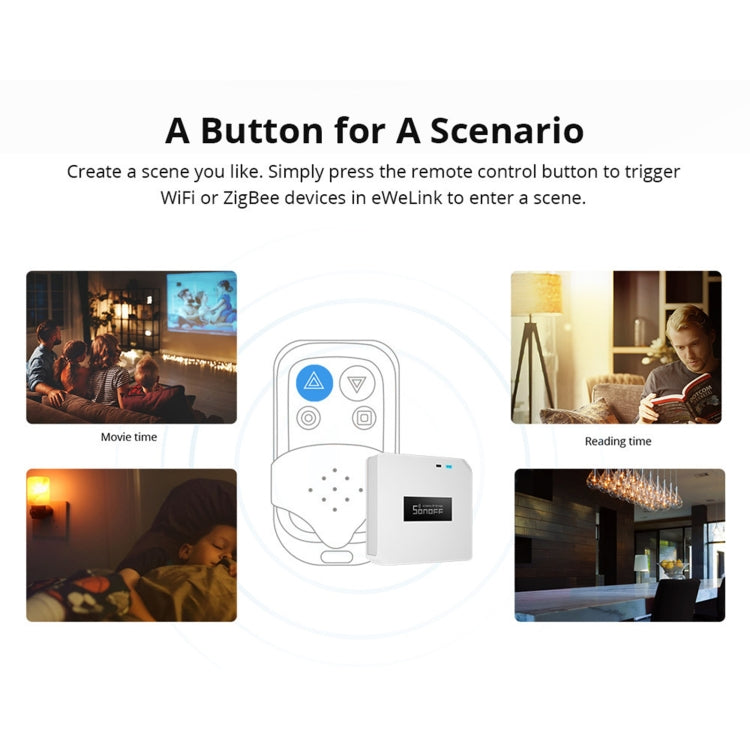 Sonoff RF Bridge R2 433MHz to Wifi Smart Home Security Remote Switch(White) - free shipping - PMC TechLife - Order now!