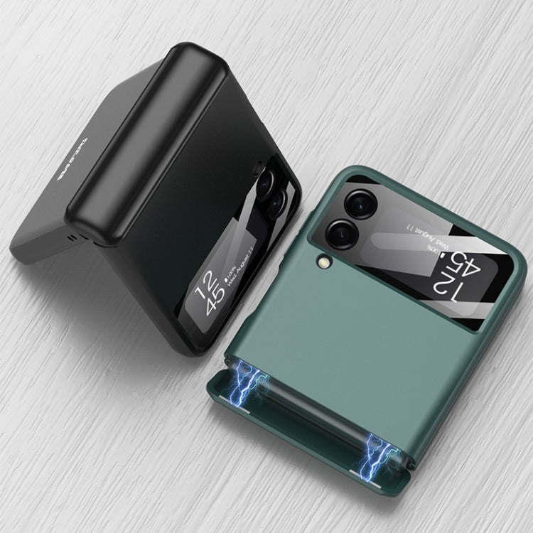 For Samsung Galaxy Z Flip3 5G GKK Magnetic Hinge Full Coverage Phone Case(Silver) - free shipping - PMC TechLife - Order now!
