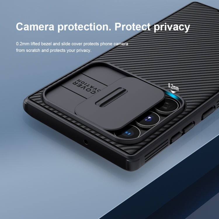 For Samsung Galaxy S22 Ultra 5G NILLKIN Black Mirror Pro Series Camshield Phone Case(Black) - free shipping - PMC TechLife - Order now!