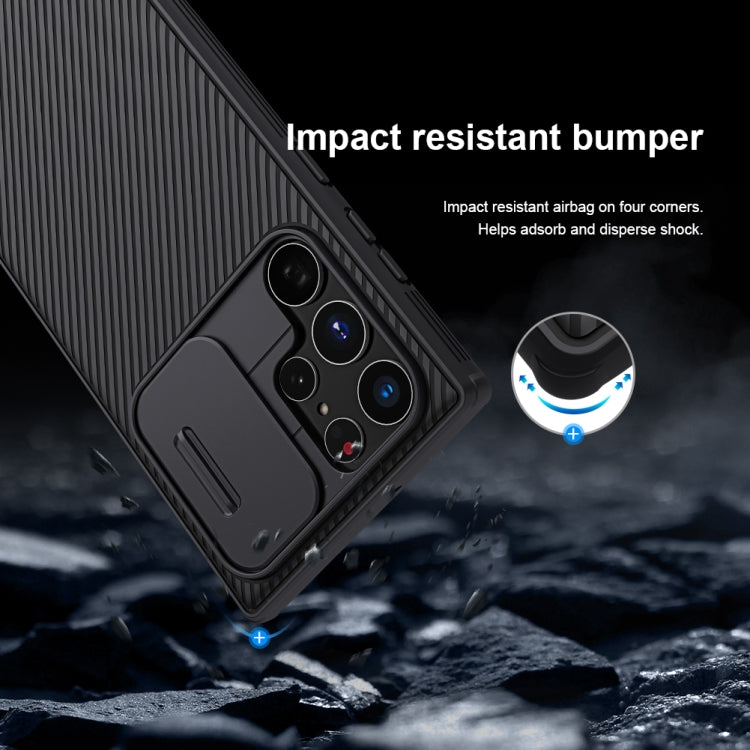 For Samsung Galaxy S22 Ultra 5G NILLKIN Black Mirror Pro Series Camshield Phone Case(Black) - free shipping - PMC TechLife - Order now!