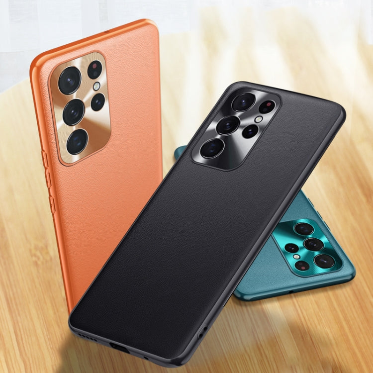 For Samsung Galaxy S22 5G Plain Skin Leather Phone Case(Black) - free shipping - PMC TechLife - Order now!