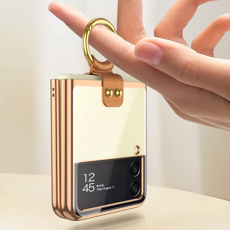 For Samsung Galaxy Z Flip3 5G GKK Phantom Electroplating Phone Case with Ring(Purple) - free shipping - PMC TechLife - Order now!