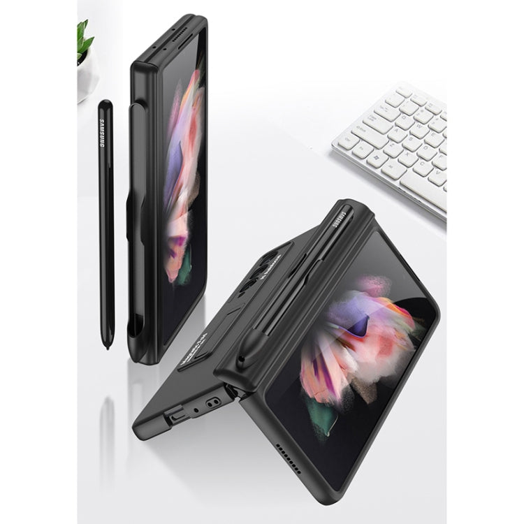 For Samsung Galaxy Z Fold3 5G GKK Magnetic Full Coverage Phone Flip Case with Pen Slot(Dark Green) - free shipping - PMC TechLife - Order now!