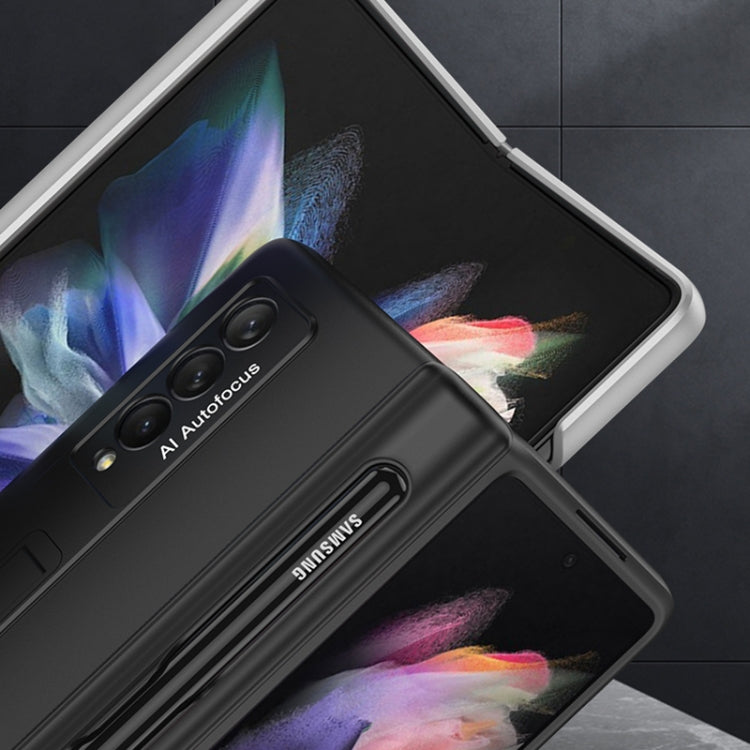 For Samsung Galaxy Z Fold3 5G GKK Magnetic Full Coverage Phone Flip Case with Pen Slot(Grey) - free shipping - PMC TechLife - Order now!