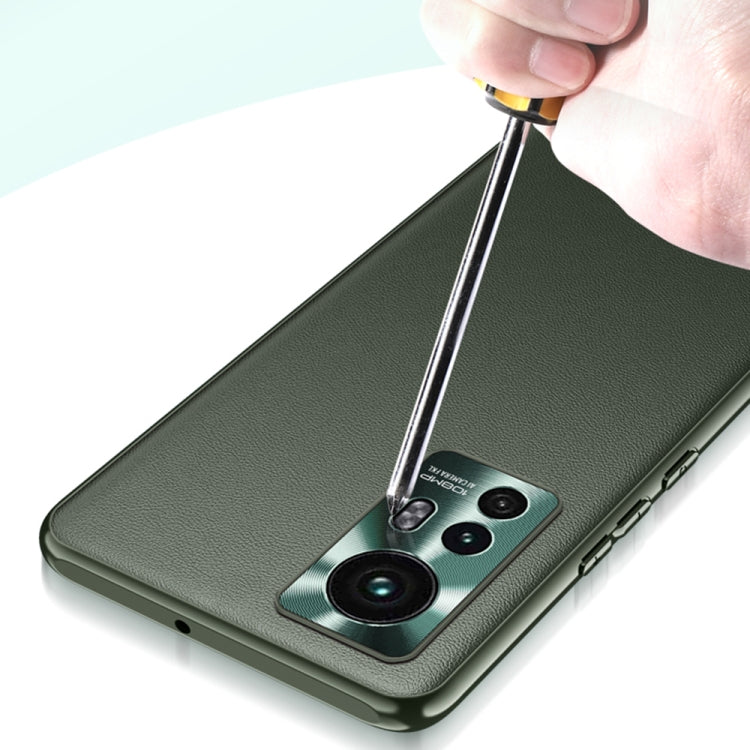 For Xiaomi Mi 12 Ultra 5G Plain Skin Leather Phone Case(Black) - Xiaomi Cases by GKK | Online Shopping South Africa | PMC TechLife | Buy Now Pay Later Mobicred