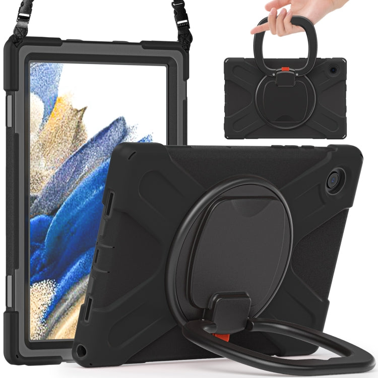 For Samsung Galaxy Tab A8 10.5 2021 Silicone + PC Tablet Case(Black + Black) - free shipping - PMC TechLife - Order now!