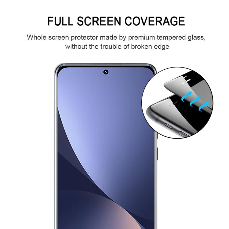 25 PCS 9H HD 3D Curved Edge Tempered Glass Film For Xiaomi 12X / 12(Black) - 12 Tempered Glass by PMC TechLife | Online Shopping South Africa | PMC TechLife