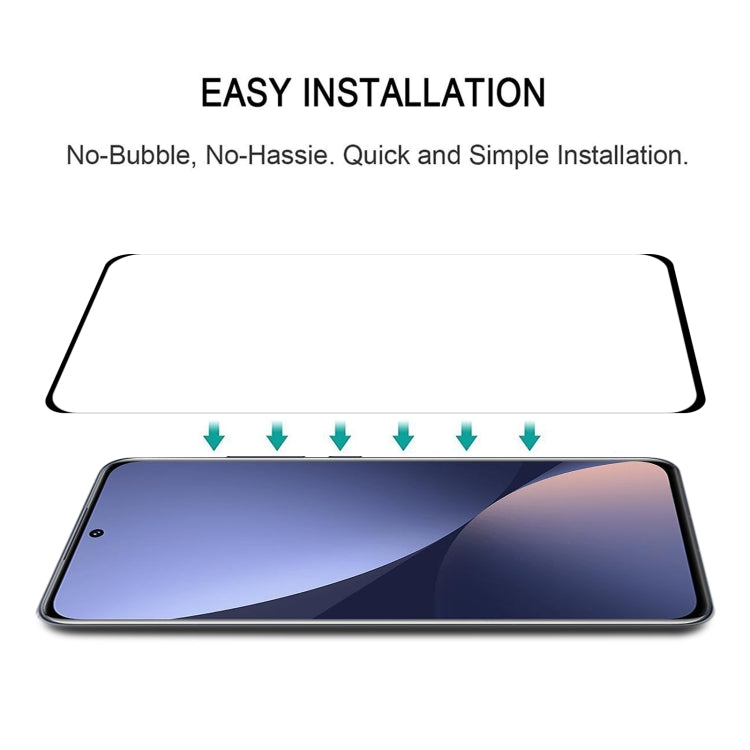 25 PCS 9H HD 3D Curved Edge Tempered Glass Film For Xiaomi 12X / 12(Black) - 12 Tempered Glass by PMC TechLife | Online Shopping South Africa | PMC TechLife