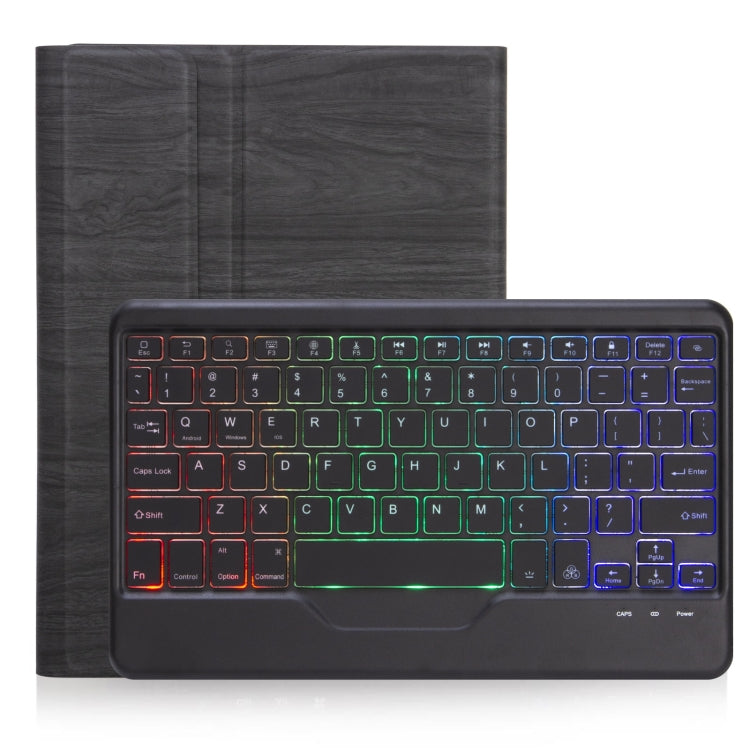For Microsoft Surface Go 3 / 2 / 1 SFGOS Tri-color Backlit Tree Texture Bluetooth Keyboard Leather Case(Black + Black) - Others Keyboard by PMC TechLife | Online Shopping South Africa | PMC TechLife