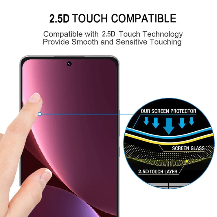 25 PCS 9H HD 3D Curved Edge Tempered Glass Film For Xiaomi 12 Pro(Black) - 12 Pro Tempered Glass by PMC TechLife | Online Shopping South Africa | PMC TechLife