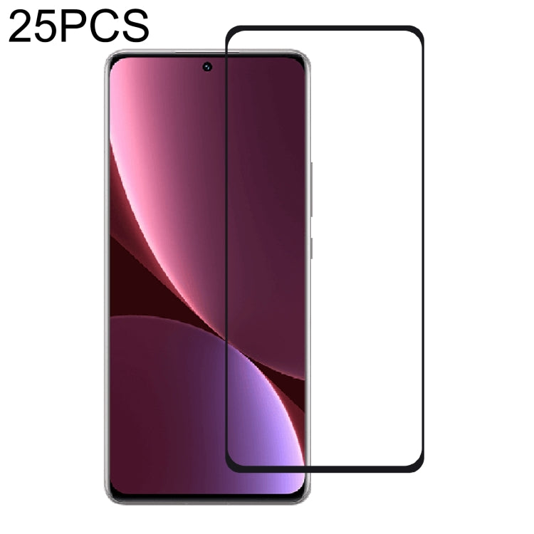 25 PCS 9H HD 3D Curved Edge Tempered Glass Film For Xiaomi 12 Pro/ 12S Pro / 12 Pro Dimensity(Black) - 12 Pro Tempered Glass by PMC TechLife | Online Shopping South Africa | PMC TechLife