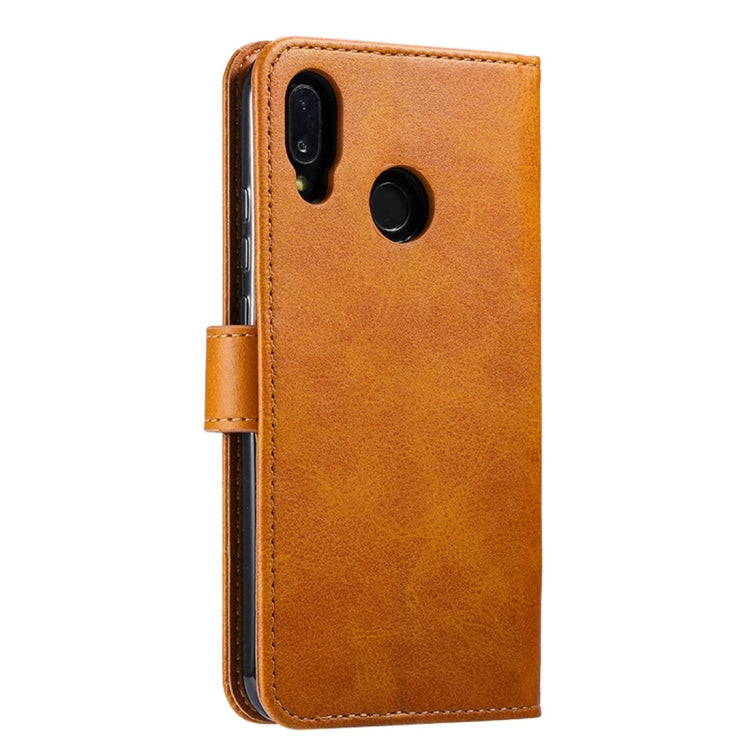 For Huawei P20 Lite GUSSIM Business Style Horizontal Flip Leather Case with Holder & Card Slots & Wallet(Khaki) - Huawei Cases by GUSSIM | Online Shopping South Africa | PMC TechLife | Buy Now Pay Later Mobicred