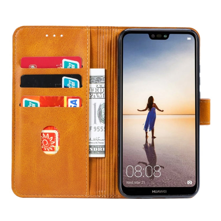 For Huawei P20 Lite GUSSIM Business Style Horizontal Flip Leather Case with Holder & Card Slots & Wallet(Khaki) - Huawei Cases by GUSSIM | Online Shopping South Africa | PMC TechLife | Buy Now Pay Later Mobicred