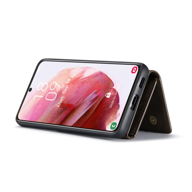 For Samsung Galaxy S22 5G DG.MING M1 Series 3-Fold Multi Card Wallet Phone Case(Coffee) - Galaxy S22 5G Cases by DG.MING | Online Shopping South Africa | PMC TechLife | Buy Now Pay Later Mobicred