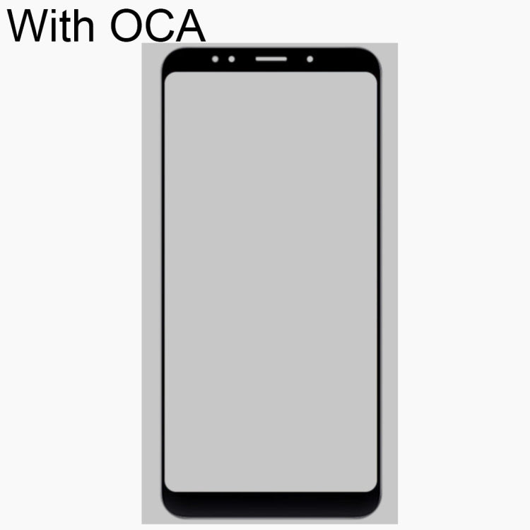 Front Screen Outer Glass Lens with OCA Optically Clear Adhesive for Xiaomi Redmi 5 Plus(Black) - free shipping - PMC TechLife - Order now!