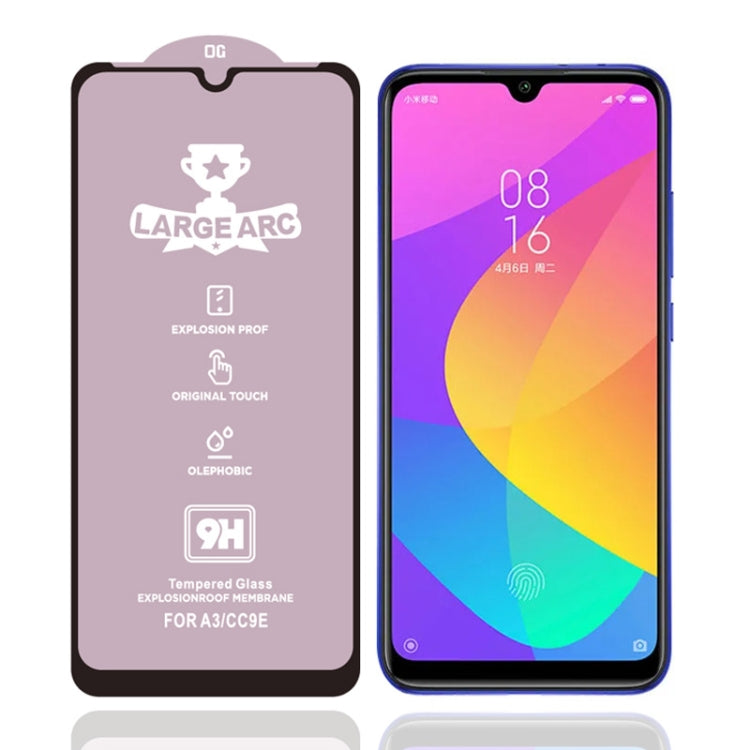 25 PCS 9H HD Large Arc High Alumina Full Screen Tempered Glass Film for Xiaomi Mi CC9e -  by PMC TechLife | Online Shopping South Africa | PMC TechLife