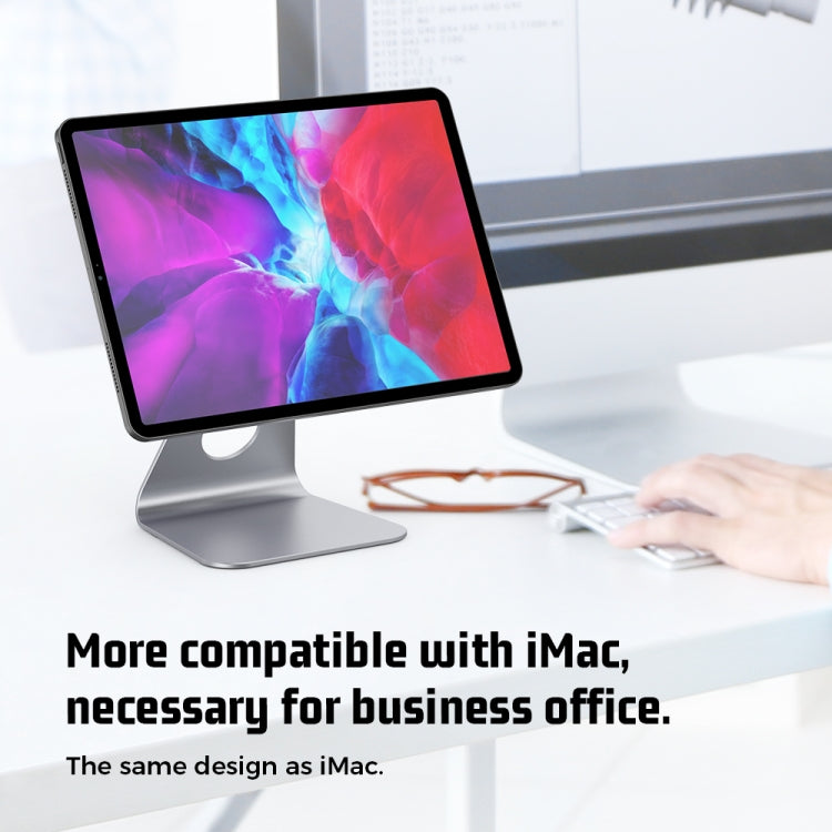 R-JUST PB01-13 L-shaped Magnetic Tablet Phone Desktop Holder(Silver) - free shipping - PMC TechLife - Order now!