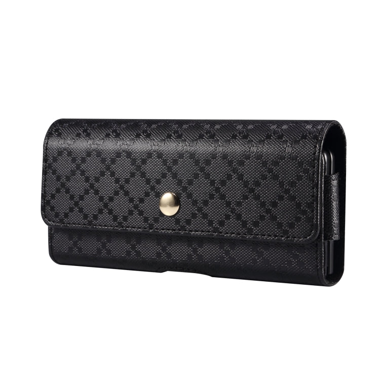 For Samsung Galaxy Z Fold3 5G Checkered Texture Waist Hanging Phone Case(Black) - free shipping - PMC TechLife - Order now!