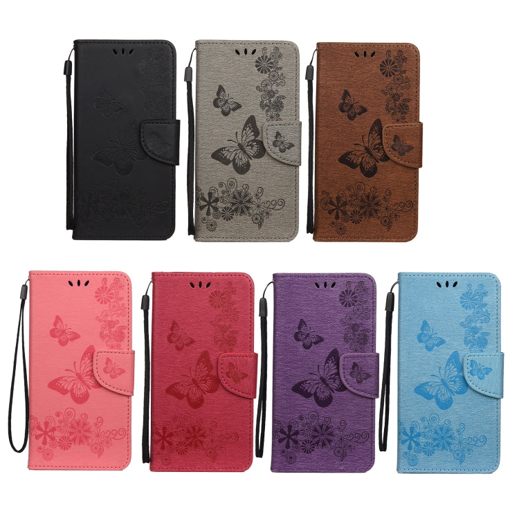For Samsung Galaxy A23 5G Butterfly Embossed Horizontal Flip Leather Phone Case with Card Slot & Holder(Blue) - free shipping - PMC TechLife - Order now!