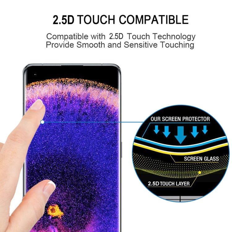 3D Curved Edge Full Screen Tempered Glass Film For OPPO Find X5(Black) -  by PMC TechLife | Online Shopping South Africa | PMC TechLife