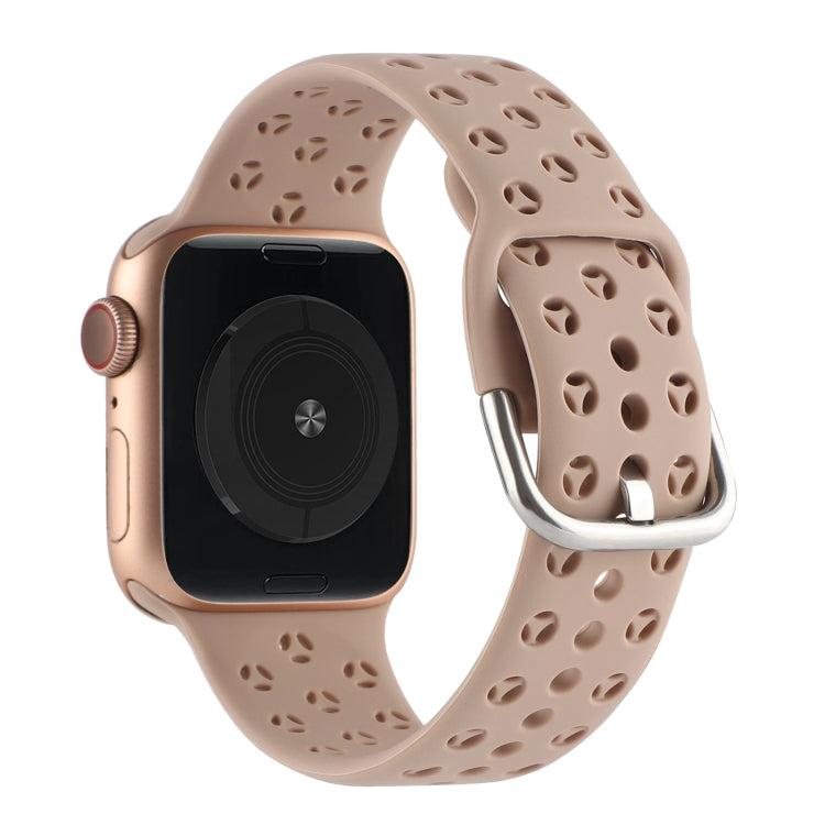 Hollow Out Silicone Watch Band For Apple Watch Series 9&8&7 41mm / SE 3&SE 2&6&SE&5&4 40mm / 3&2&1 38mm(10) - free shipping - PMC TechLife - Order now!