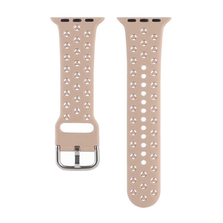 Hollow Out Silicone Watch Band For Apple Watch Series 9&8&7 41mm / SE 3&SE 2&6&SE&5&4 40mm / 3&2&1 38mm(10) - free shipping - PMC TechLife - Order now!