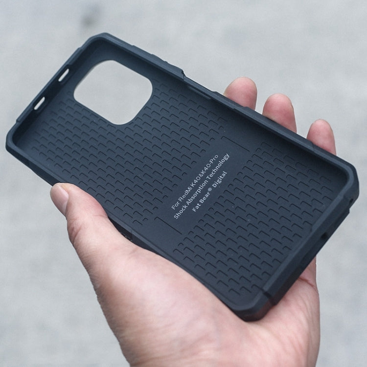 For Xiaomi Redmi K40 / K40 Pro / K40 Pro+ FATBEAR Armor Shockproof Cooling Phone Case(Black) - free shipping - PMC TechLife - Order now!