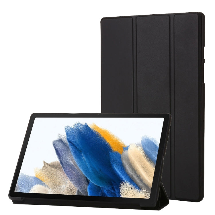 For Samsung Galaxy Tab A8 10.5 2021 TPU Three-fold Horizontal Flip Leather Case(Black) - free shipping - PMC TechLife - Order now!